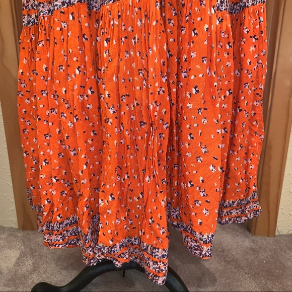 Free People Rare Feeling Orange Maxi Dress - Picture 7 of 16